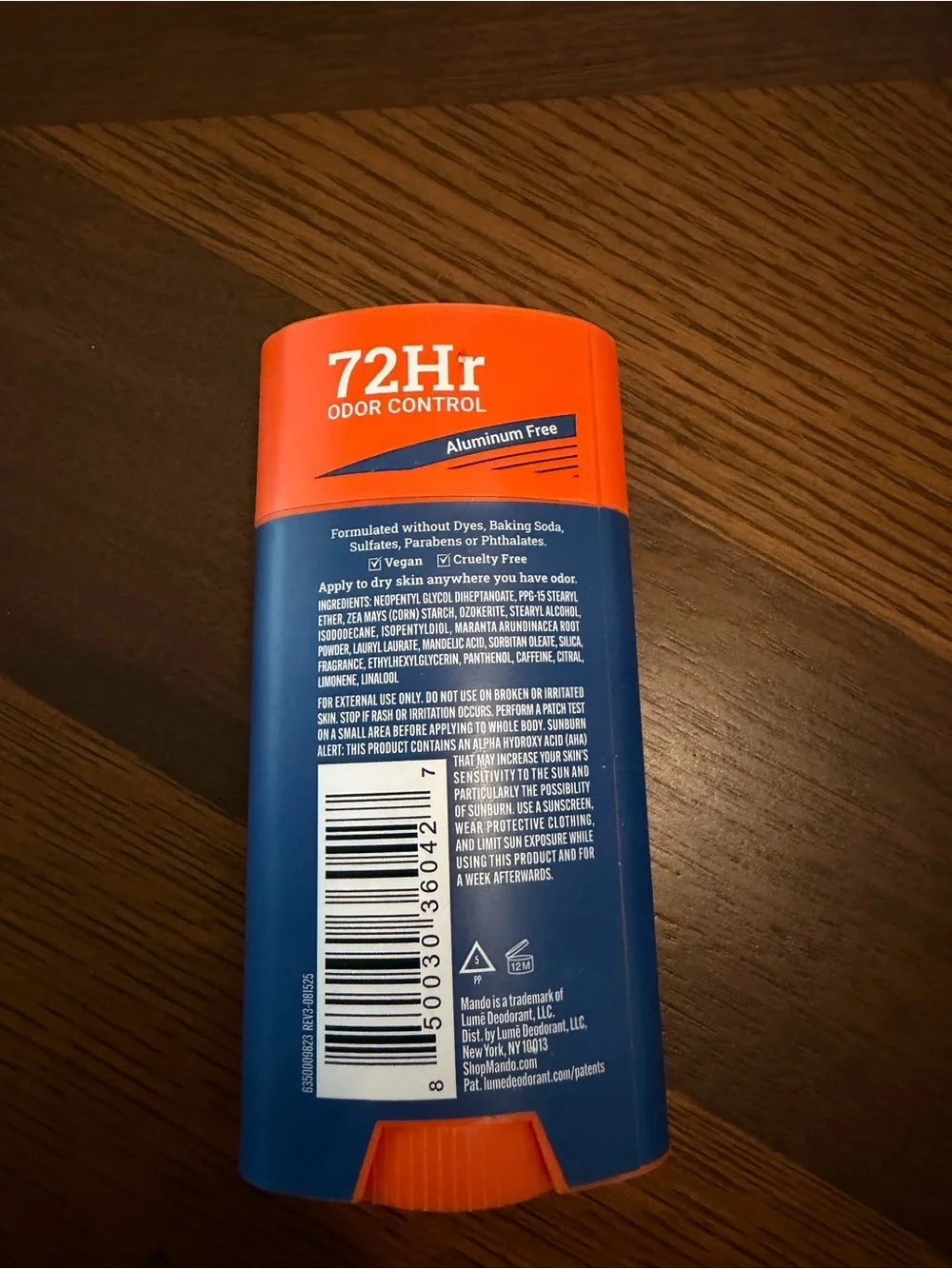 Mando Pro Sport Whole Body Deodorant - Blue/Orange